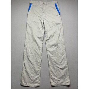Unbranded Workwear Pants Cotton Twill Gray Blue Stripe 30x30 Mens